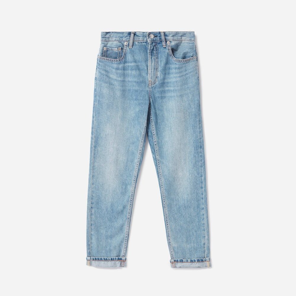 Everlane Women's Super-Soft Relaxed Jean in Vintage Light Blue, Size 33 - Picture 2 of 5